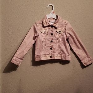 Girl's Pink Denim Toughskin Jacket